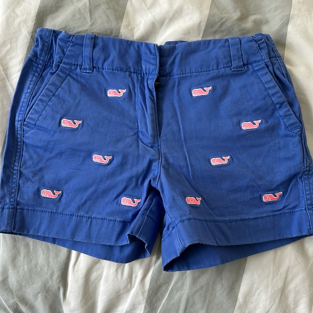Vineyard Vines Kids Blue Whale Shorts Size 6
